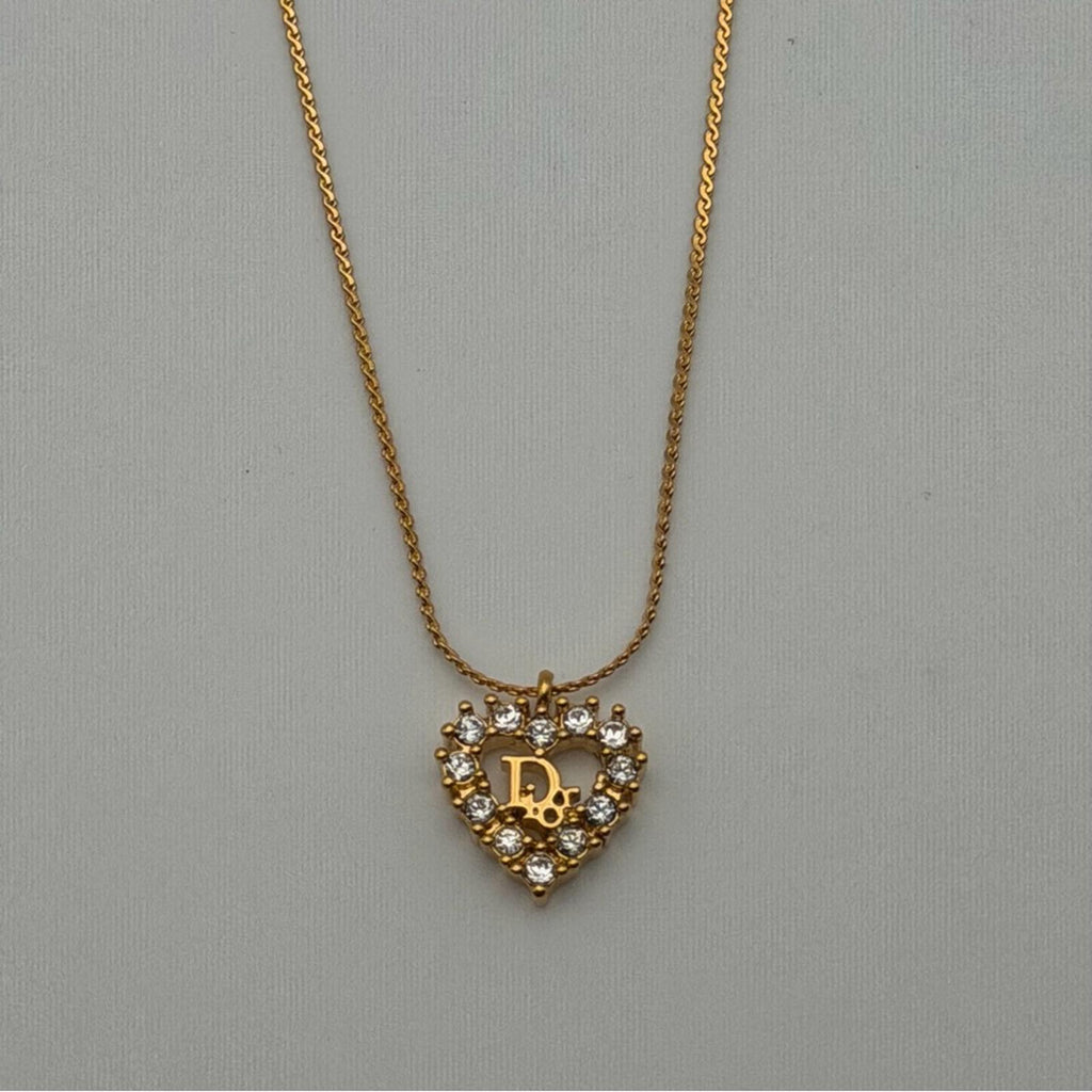 Gold Heart Pendant Necklace