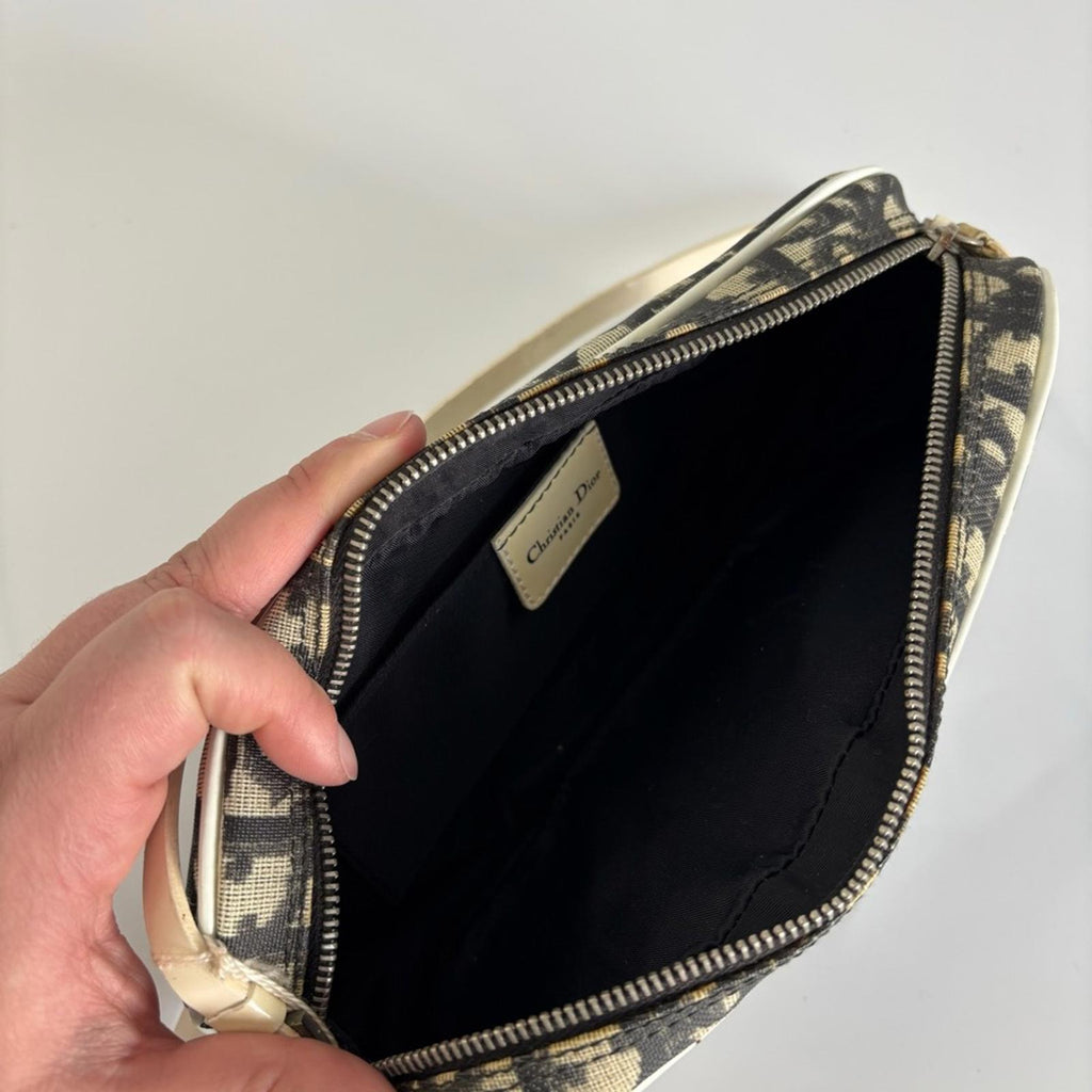 CHRISTIAN DIOR VINTAGE TROTTER MINI SHOULDER BAG — JOHN GALLIANO ERA 2002