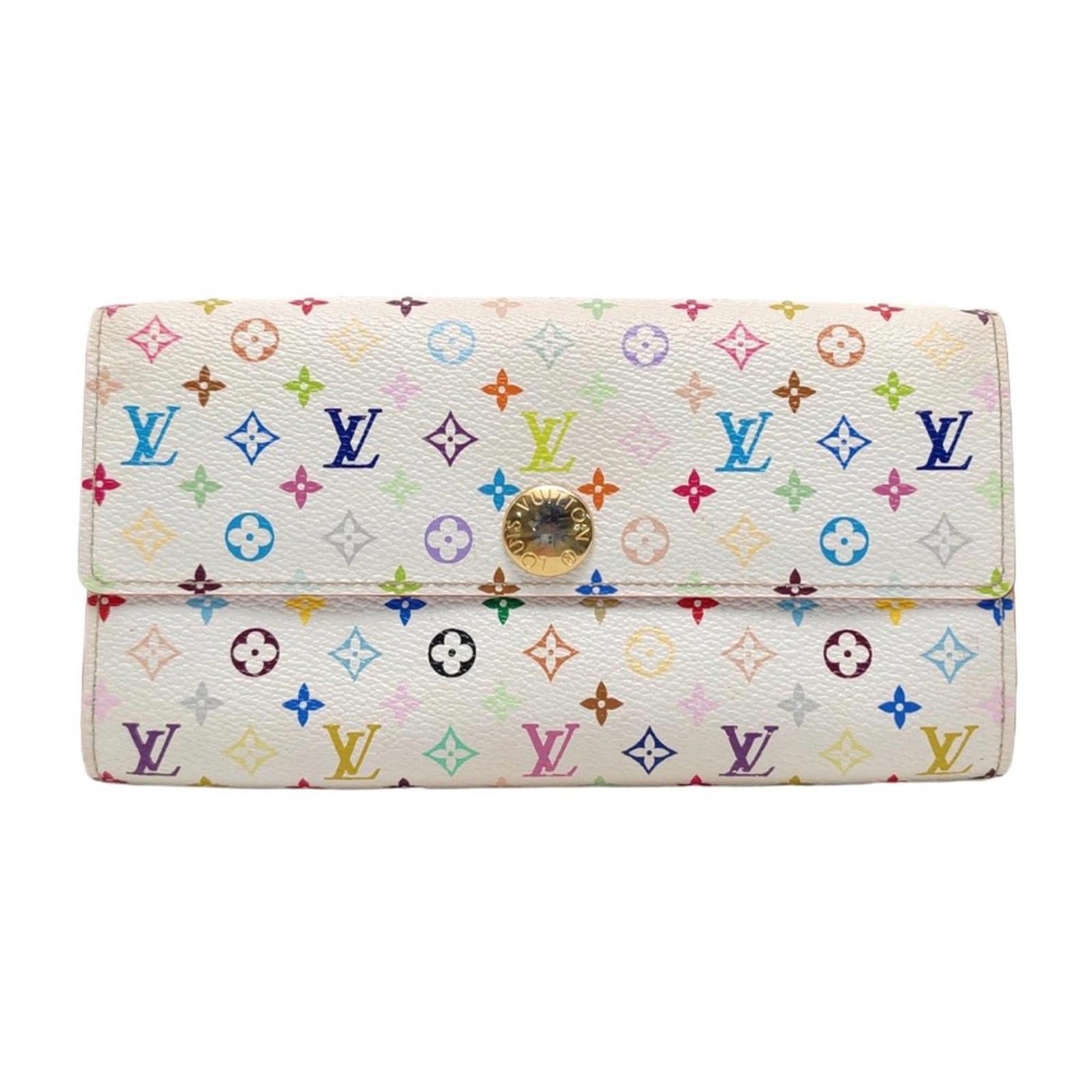 Louis Vuitton White Multicolor Monogram Sarah Wallet