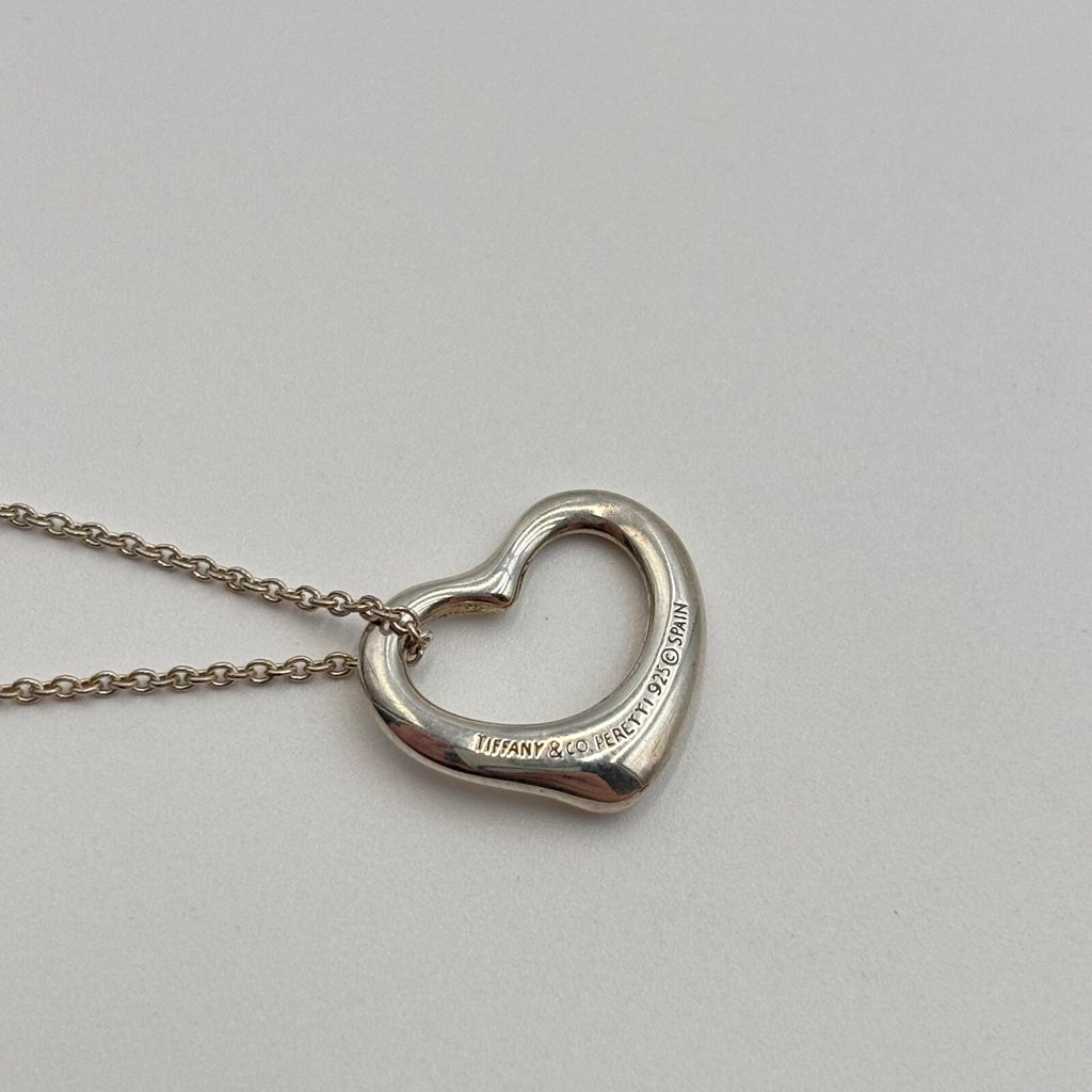 Tiffany & Co. Elsa Peretti Open Heart Pendant Necklace