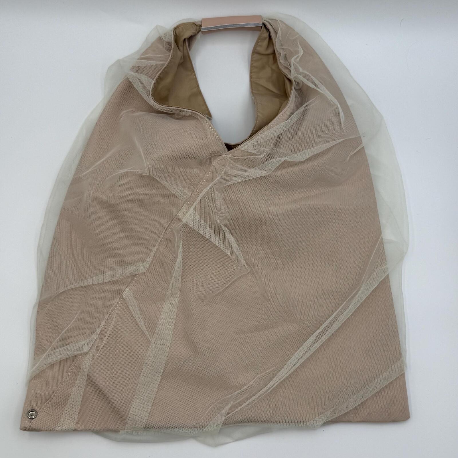 Maison Margiela MM6 Maison Margiela Beige Tulle JapaneseTote