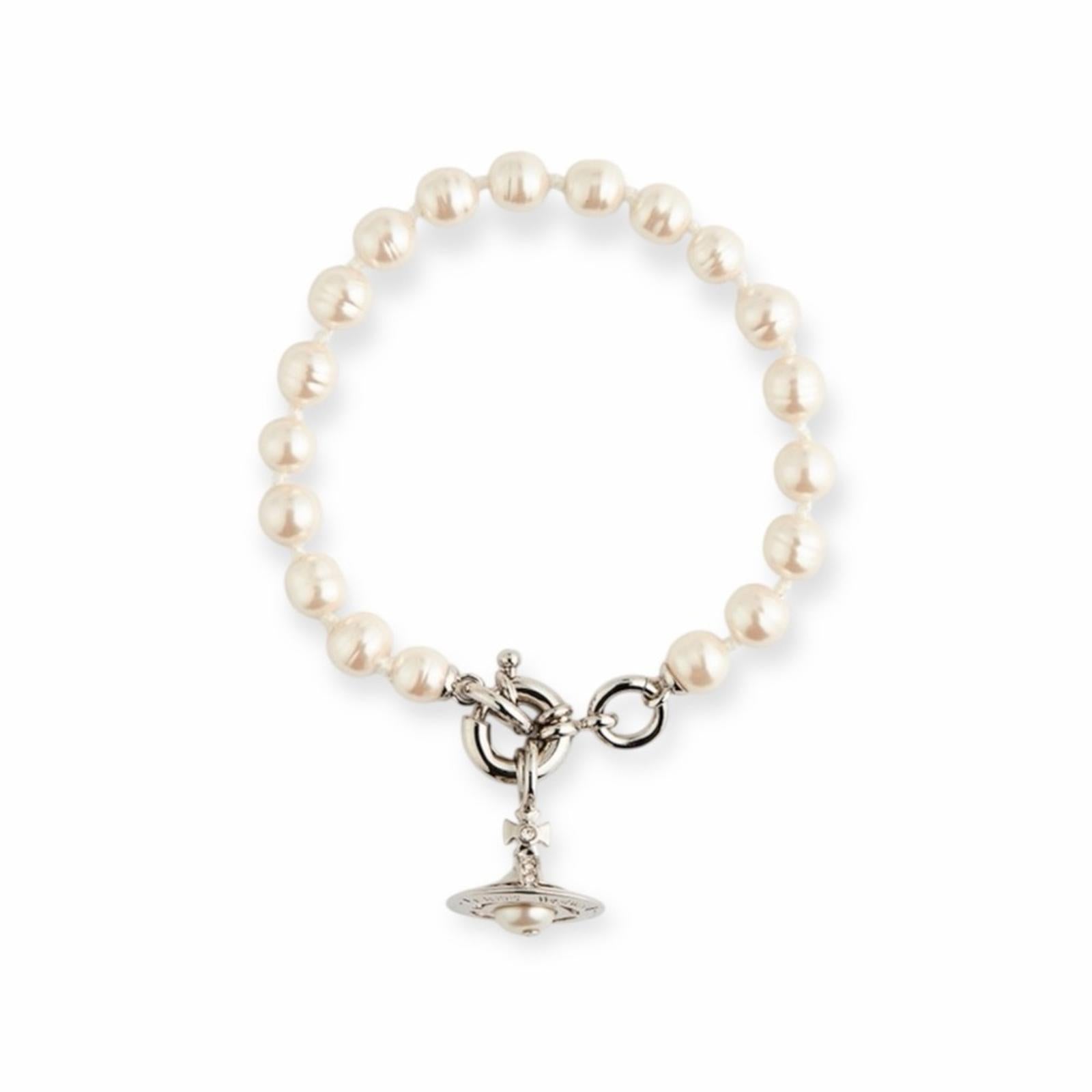 Vivienne Westwood Aleksa Baroque Faux Pearl Bracelet