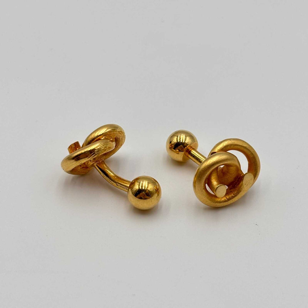 Guy Laroche Paris Gold-Tone Knot Cufflinks