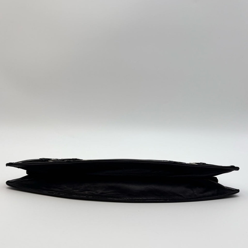 Christian Dior Black Bondage Handbag By John Galliano 2000
