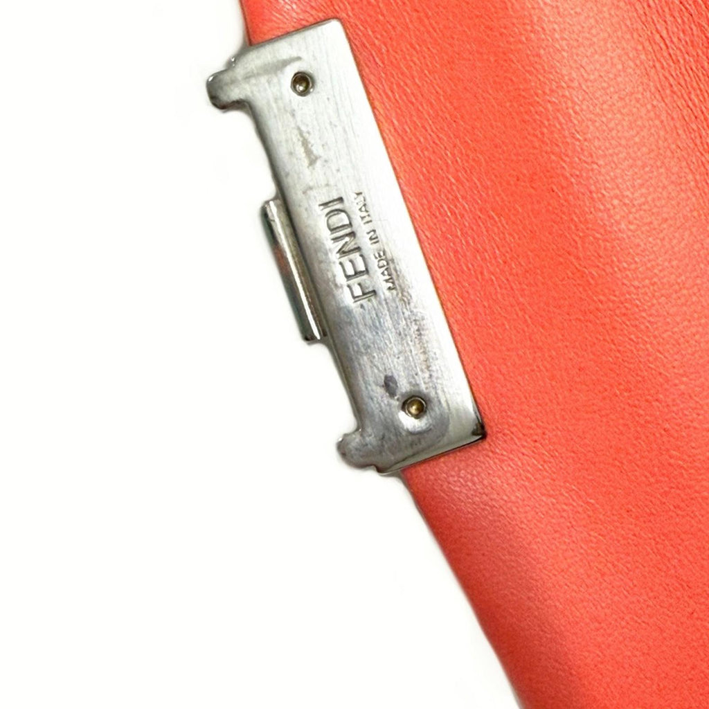 Fendi Mini Napa Baguette Crossbody Bag with Interwoven Strap