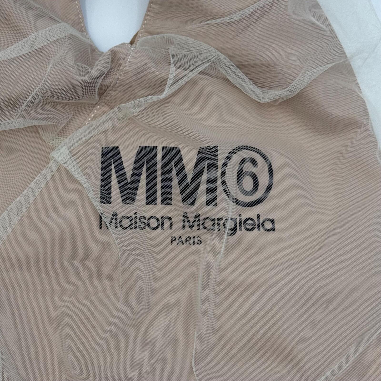 Maison Margiela MM6 Maison Margiela Beige Tulle JapaneseTote