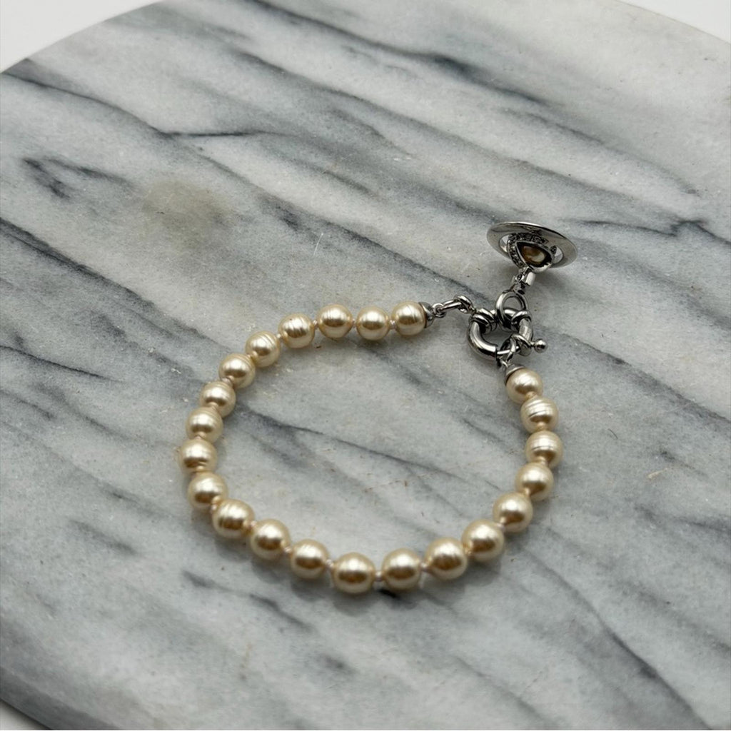 Vivienne Westwood Aleksa Baroque Faux Pearl Bracelet