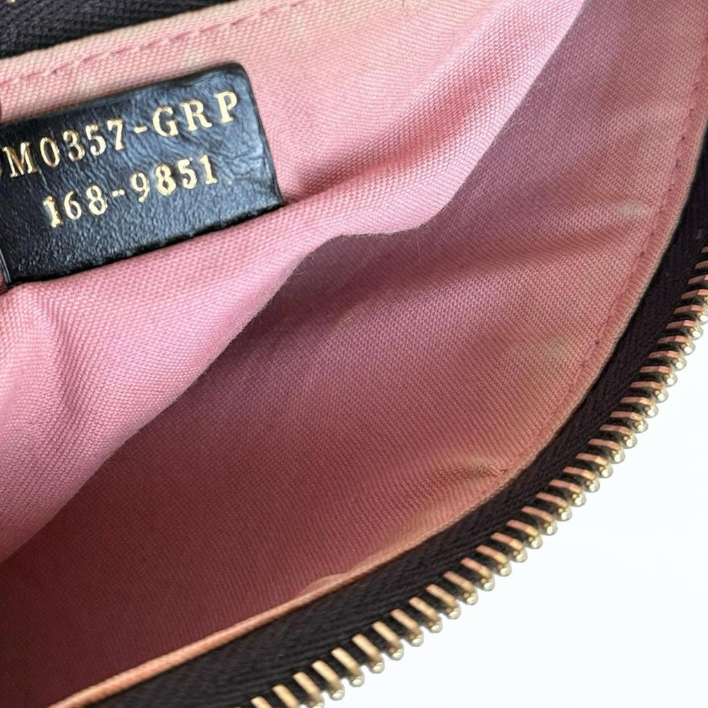 Fendi Black and Pink Leather Crossbody Bag