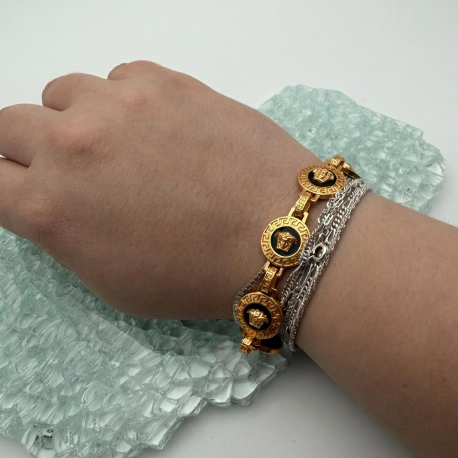 VERSACE MEDUSA GOLD-TONE BRACELET