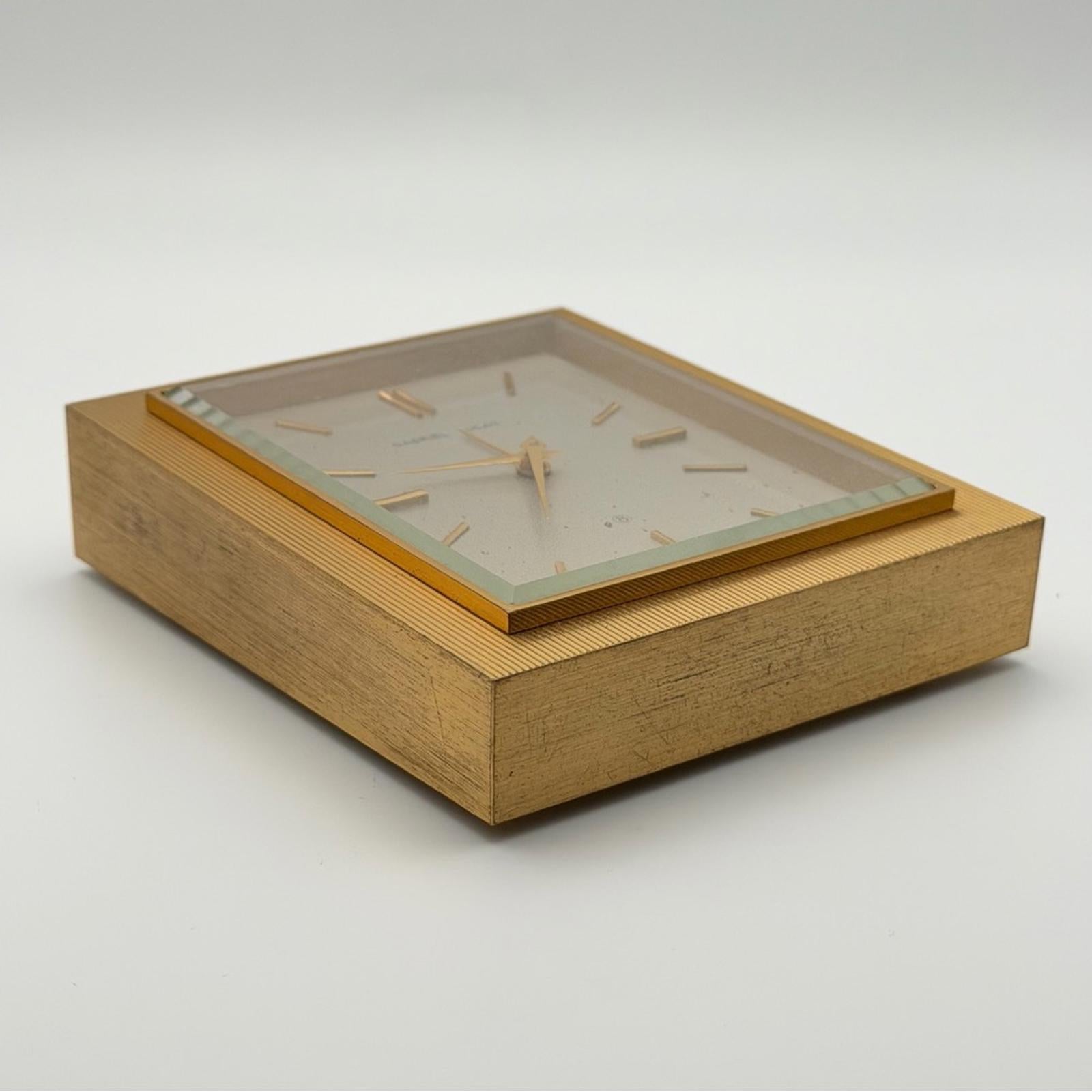 Gabriel Lucas Brass Desk Clock — Swiss Made