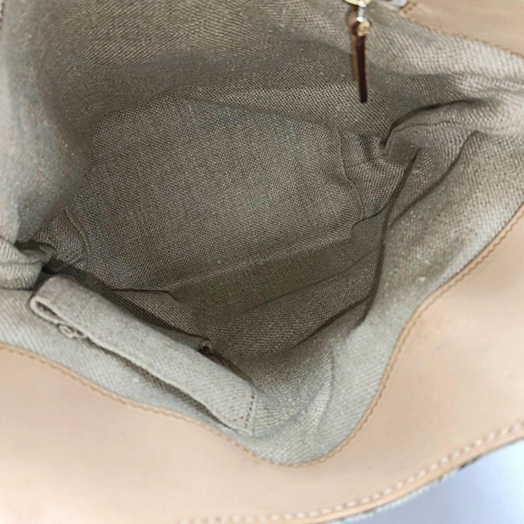 Gucci White Flora Floral Canvas Bamboo
Top Handle Mini Tote Bag