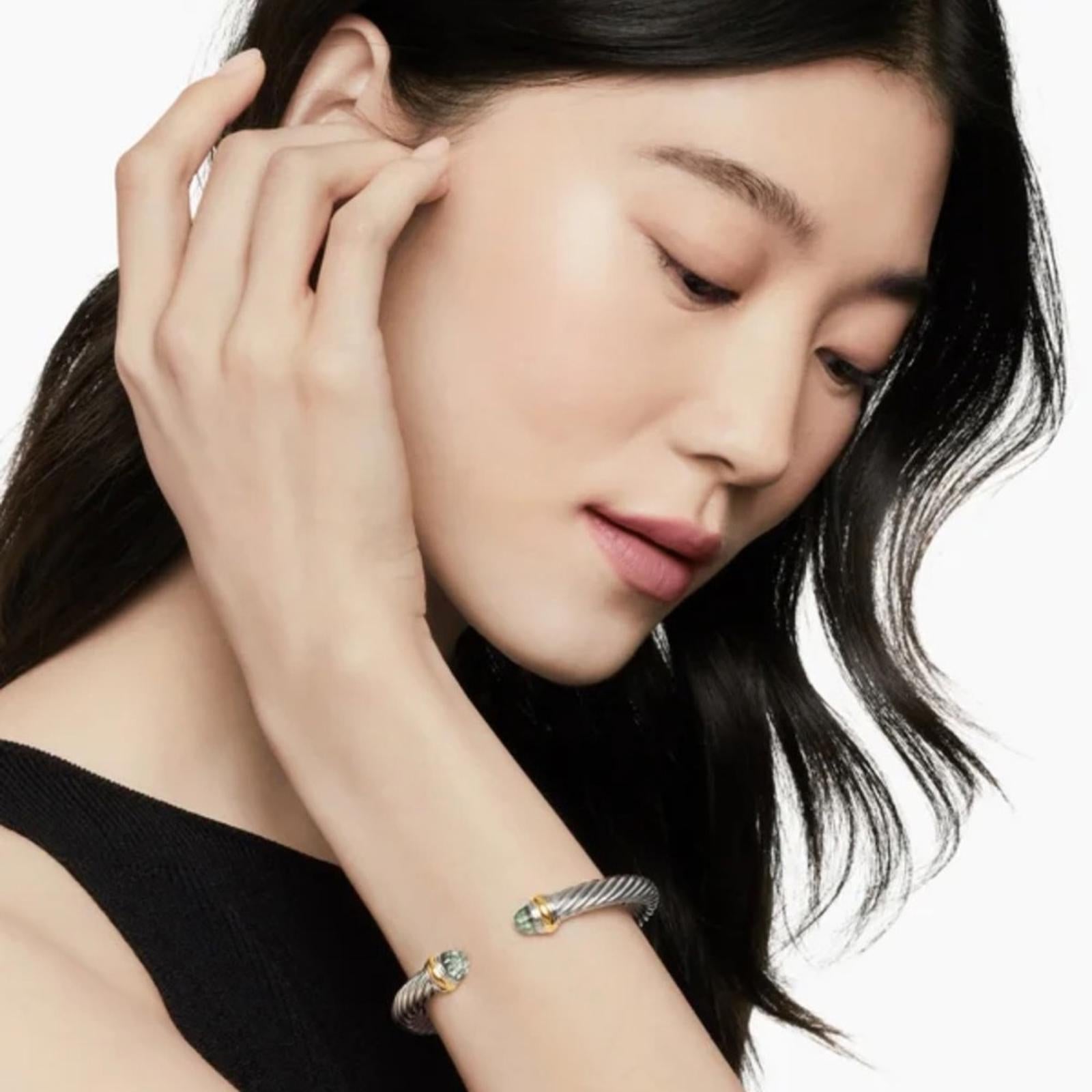 DAVID YURMAN CLASSIC CABLE BRACELET – PRASIOLITE