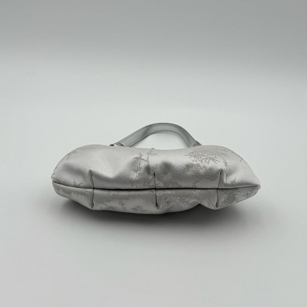 Vivienne Westwood Granny Frame Satin Purse Silver