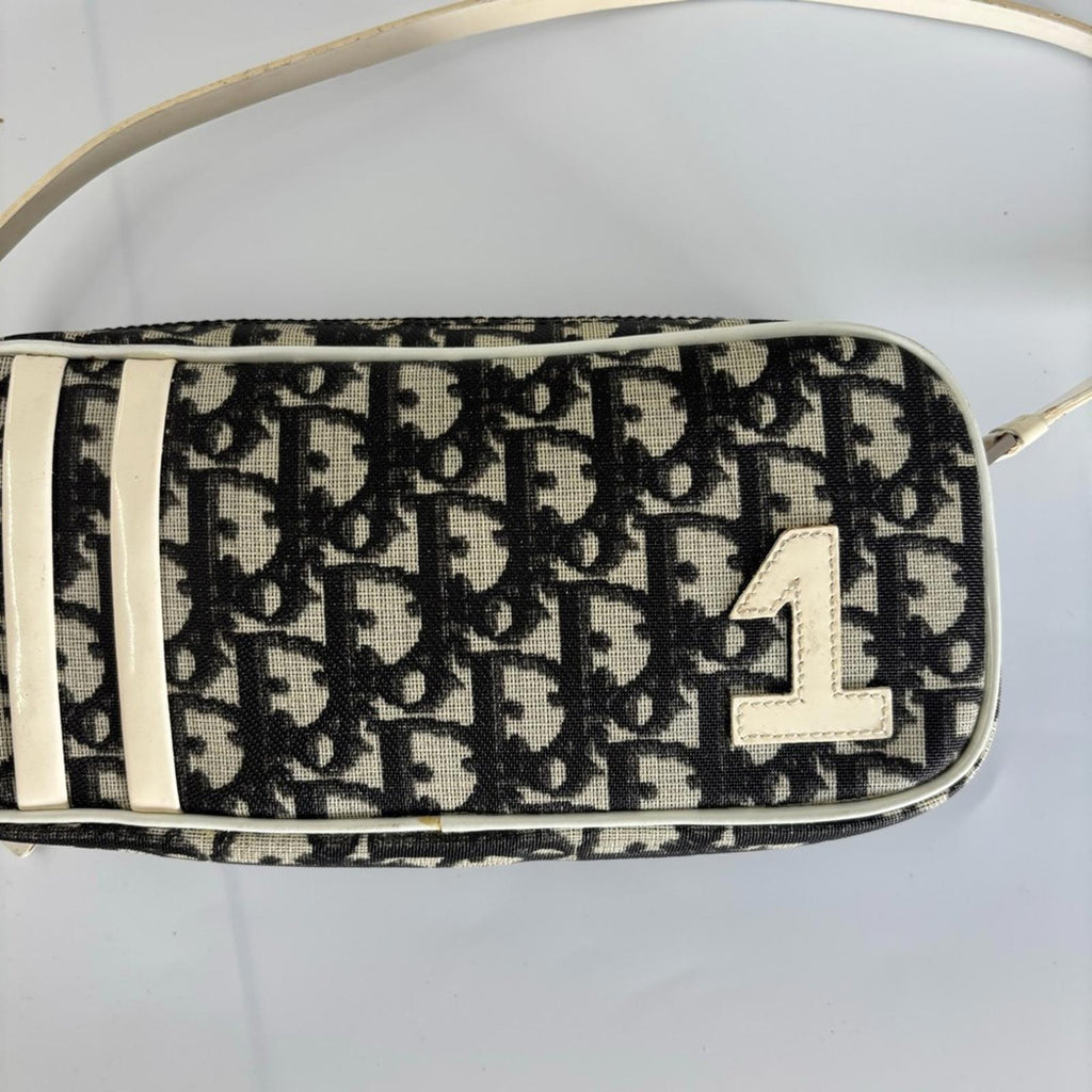CHRISTIAN DIOR VINTAGE TROTTER MINI SHOULDER BAG — JOHN GALLIANO ERA 2002