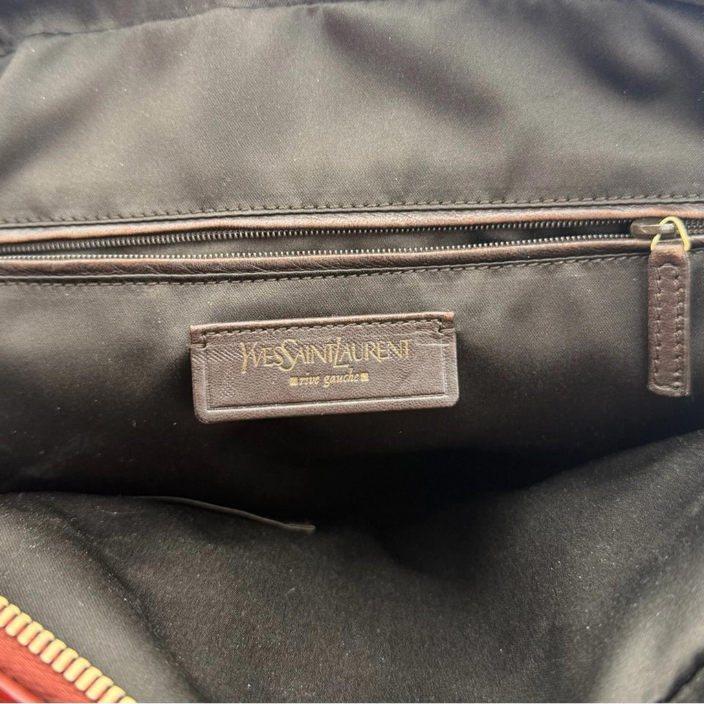 Yves Saint Laurent Muse Leather Shoulder Bag – Brick Red