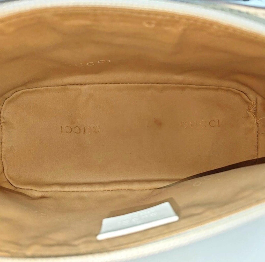 Gucci GG Canvas Boat Pochette Shoulder Bag — Beige