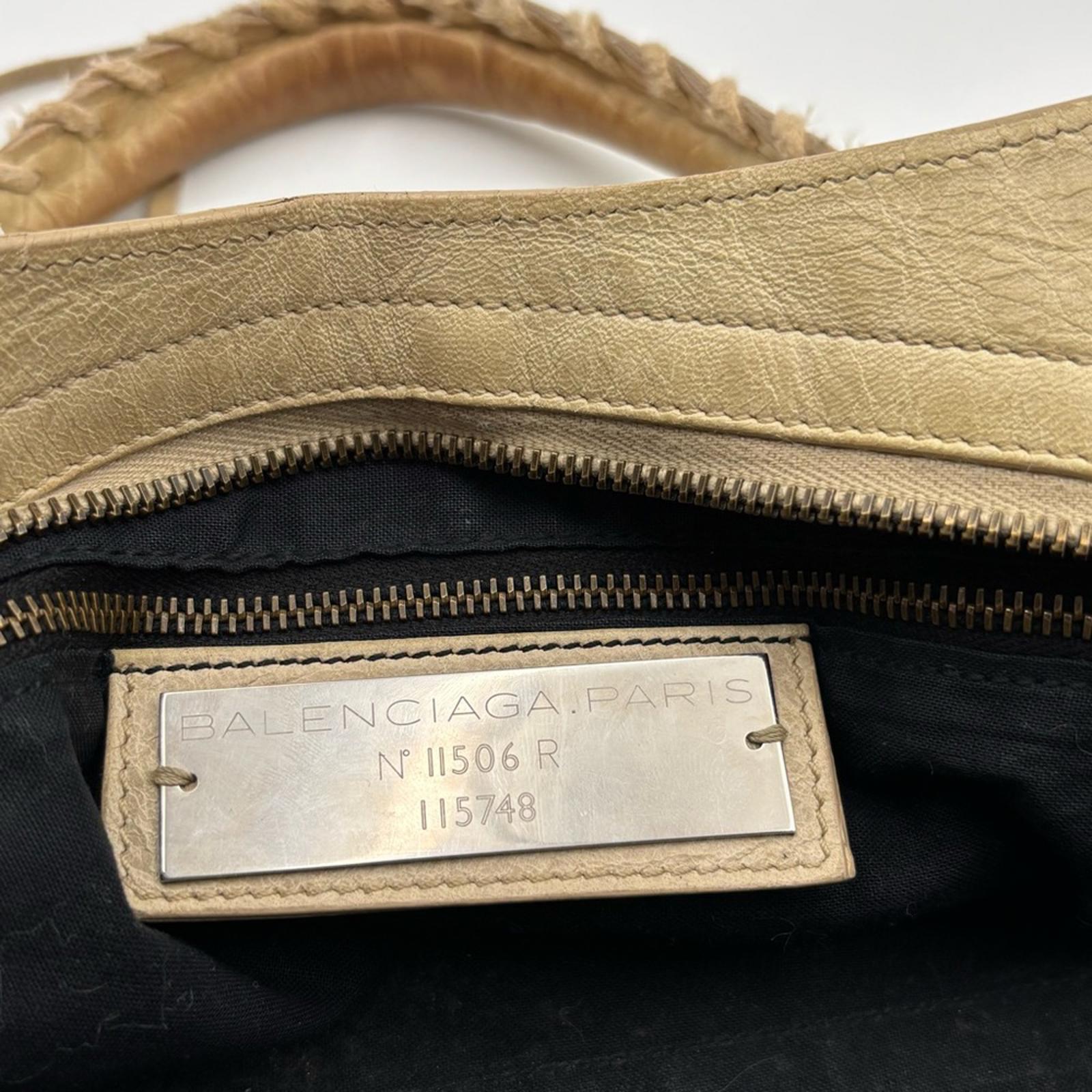 Balenciaga Classic City Parchemin Distressed Leather Vintage