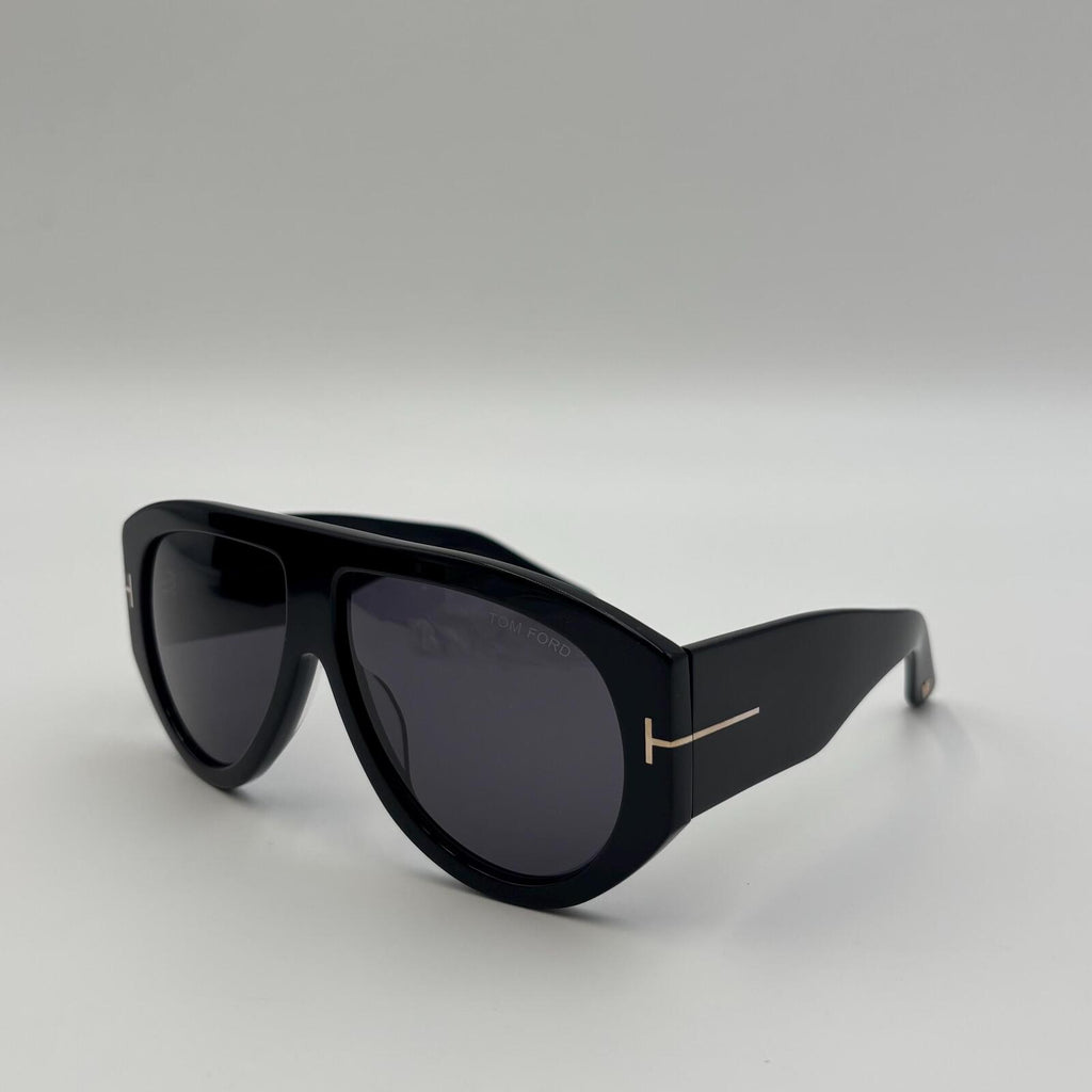 Tom Ford Bronson FT1044 Black Smoke Pilot Sunglasses