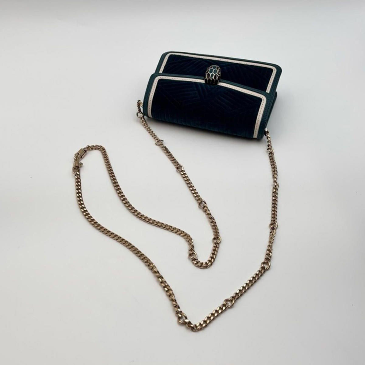 Bvlgari Serpenti Forever Velvet Chain Crossbody Bag