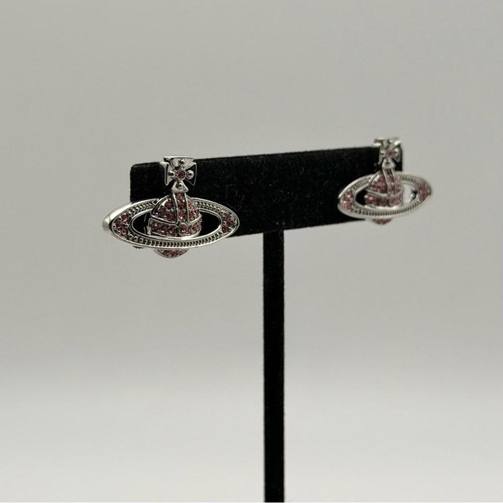 Vivienne Westwood Mini Bas Relief Orb Stud Earrings