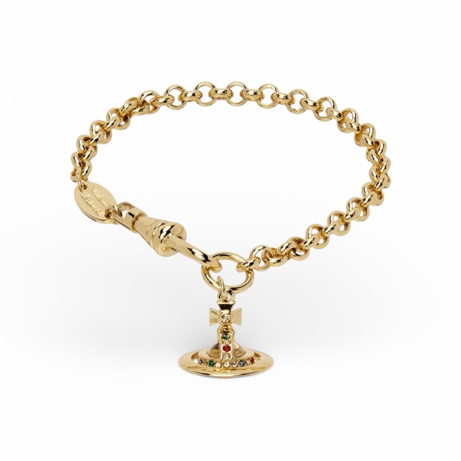 VIVIENNE WESTWOOD GOLD PETITE ORB BRACELET