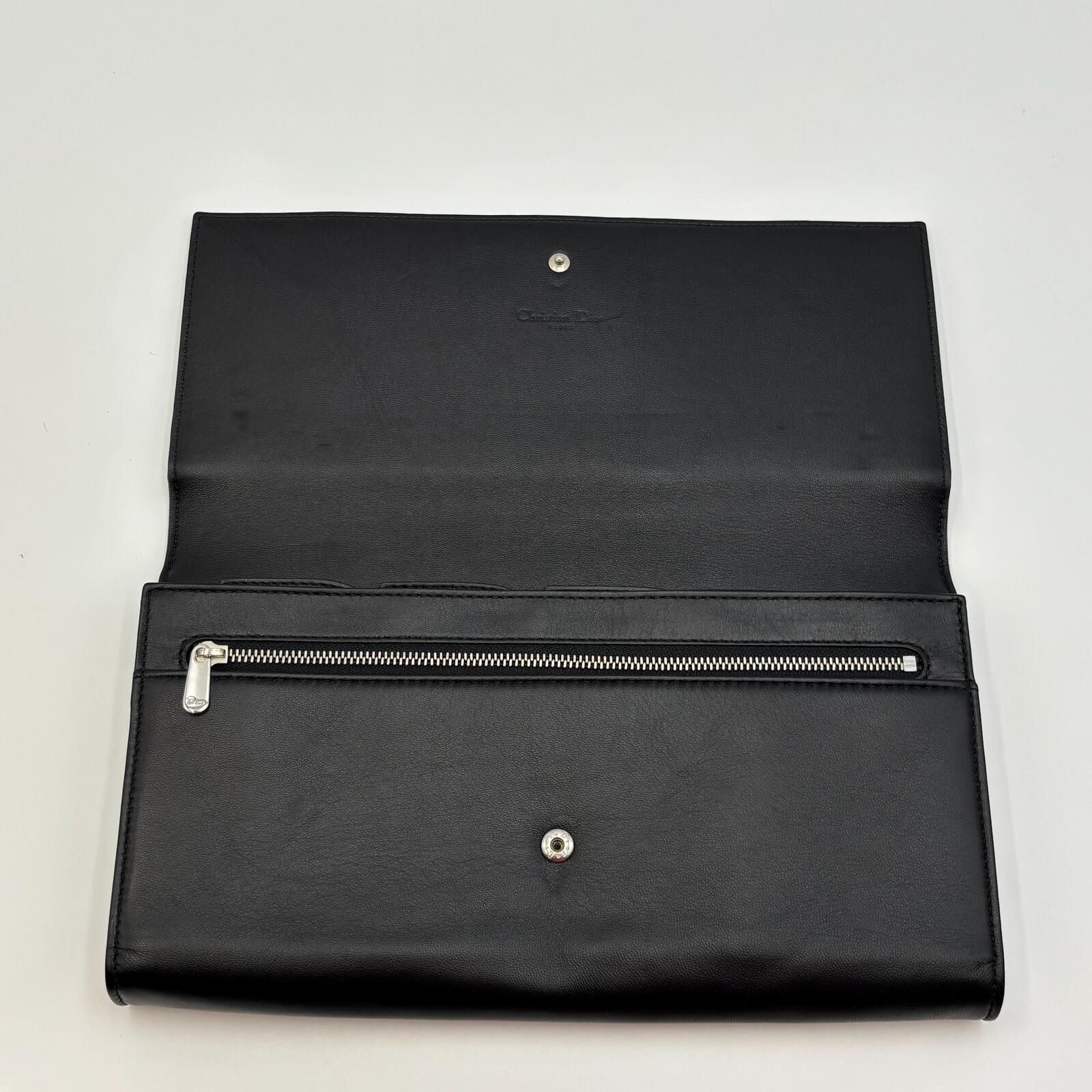 Christian Dior Vintage D Logo Travel Wallet/ Clutch