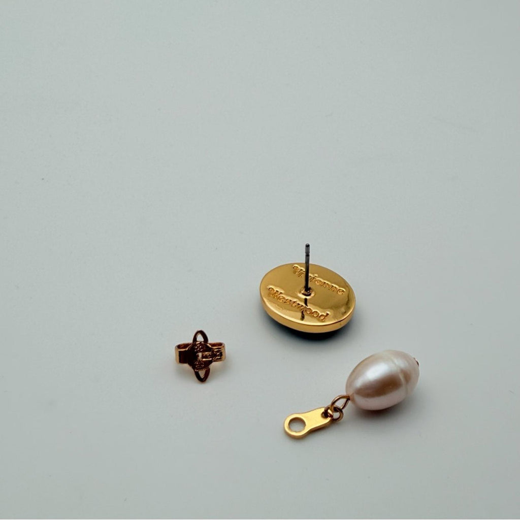 VIVIENNE WESTWOOD LOELIA TWO WAY PEARL DROP EARRINGS