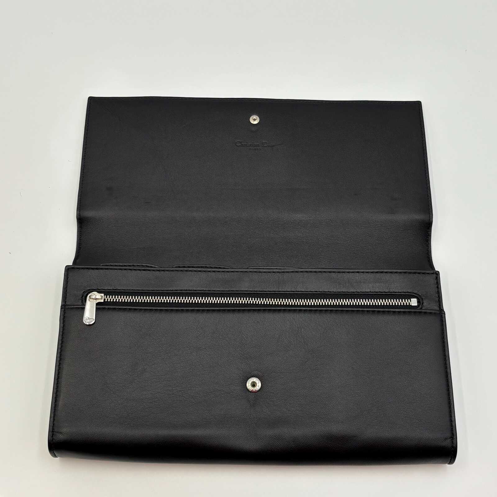 Christian Dior Vintage D Logo Travel Wallet/ Clutch