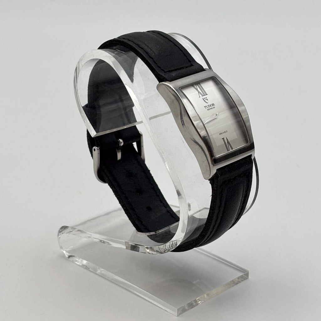 Tudor Archéo Stainless Steel Quartz Watch Silver Dial 25mm