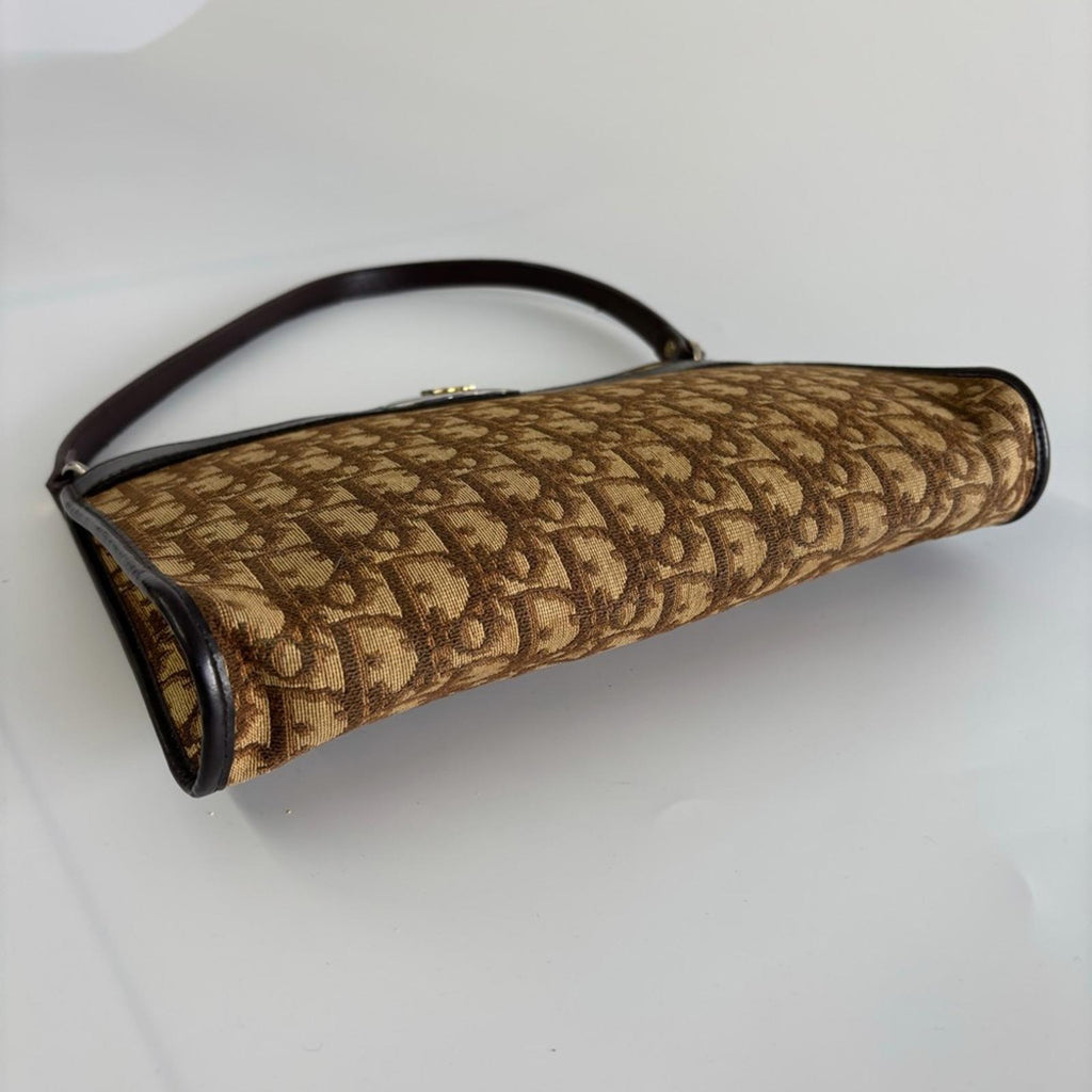 CHRISTIAN DIOR TROTTER CANVAS SHOULDER BAG