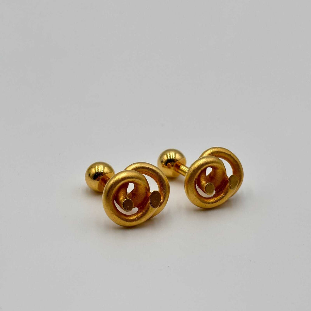 Guy Laroche Paris Gold-Tone Knot Cufflinks