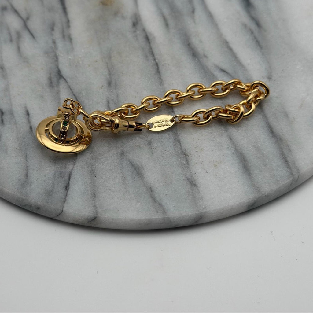 Vivienne Westwood Gold Petite Orb Bracelet