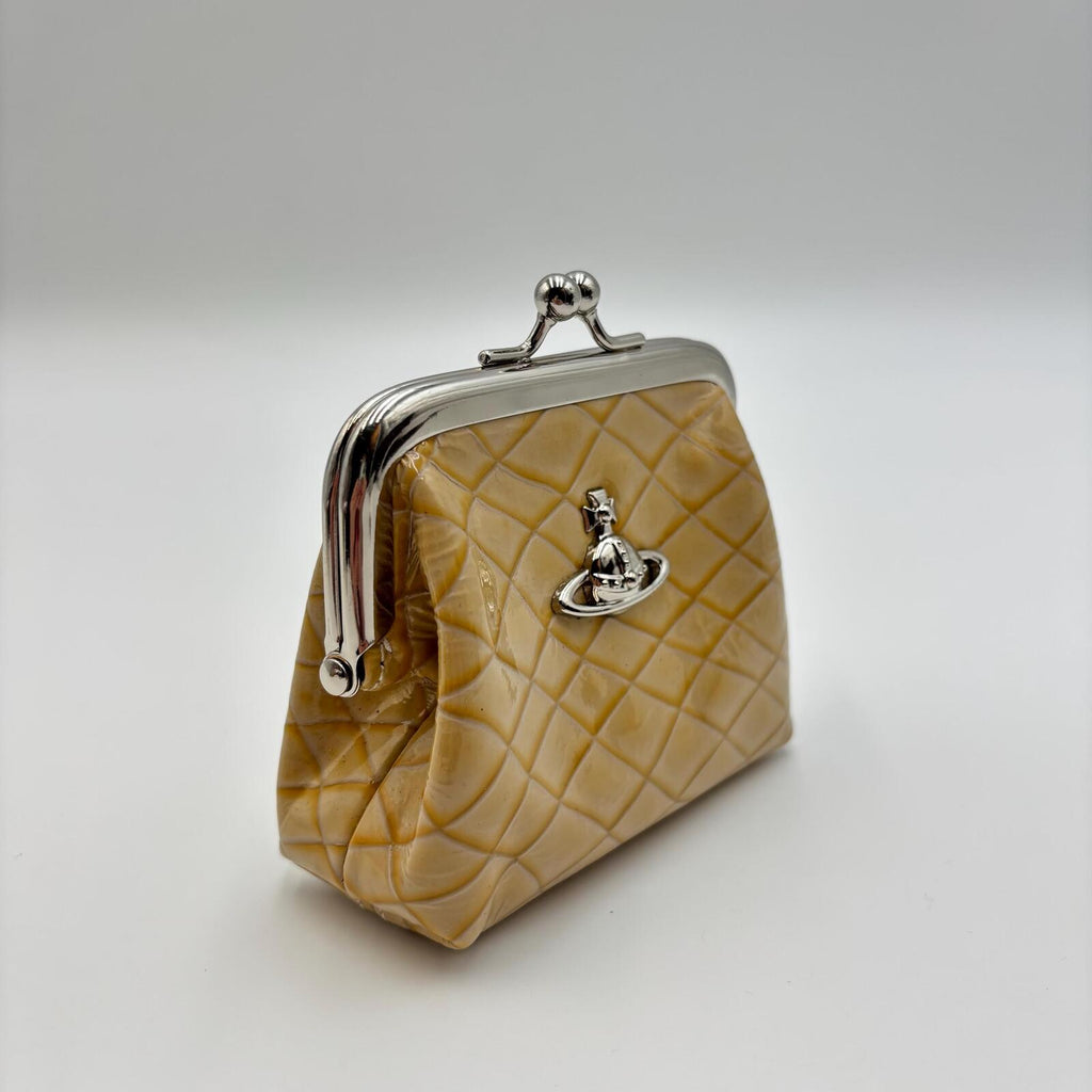 Vivienne Westwood Quilted Patent Orb Coin Purse