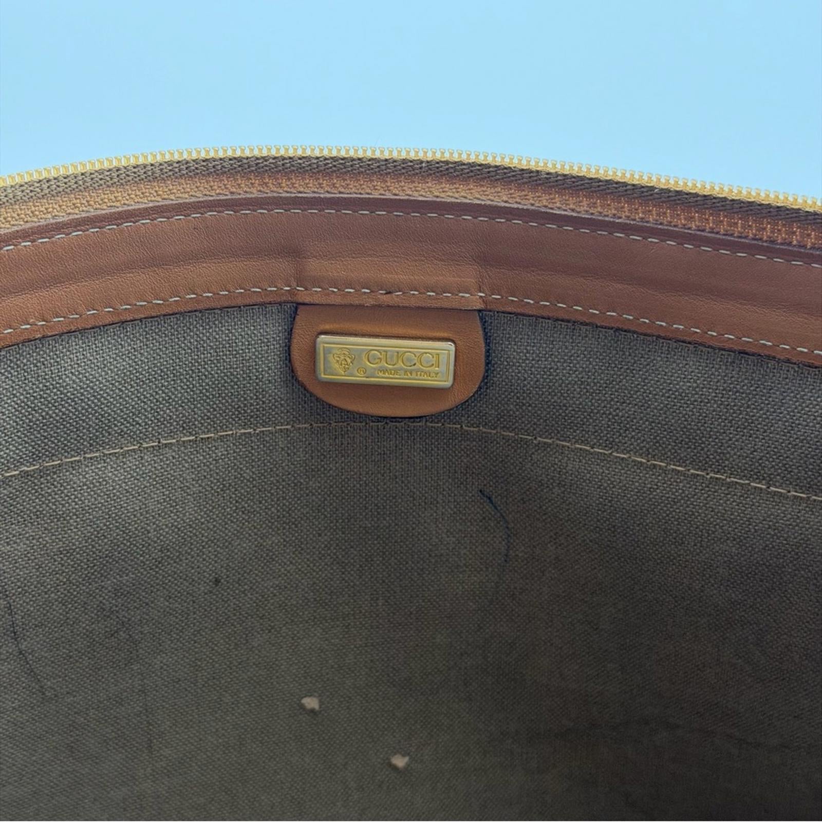 GUCCI VINTAGE GG CANVAS WEB PORTFOLIO CLUTCH
