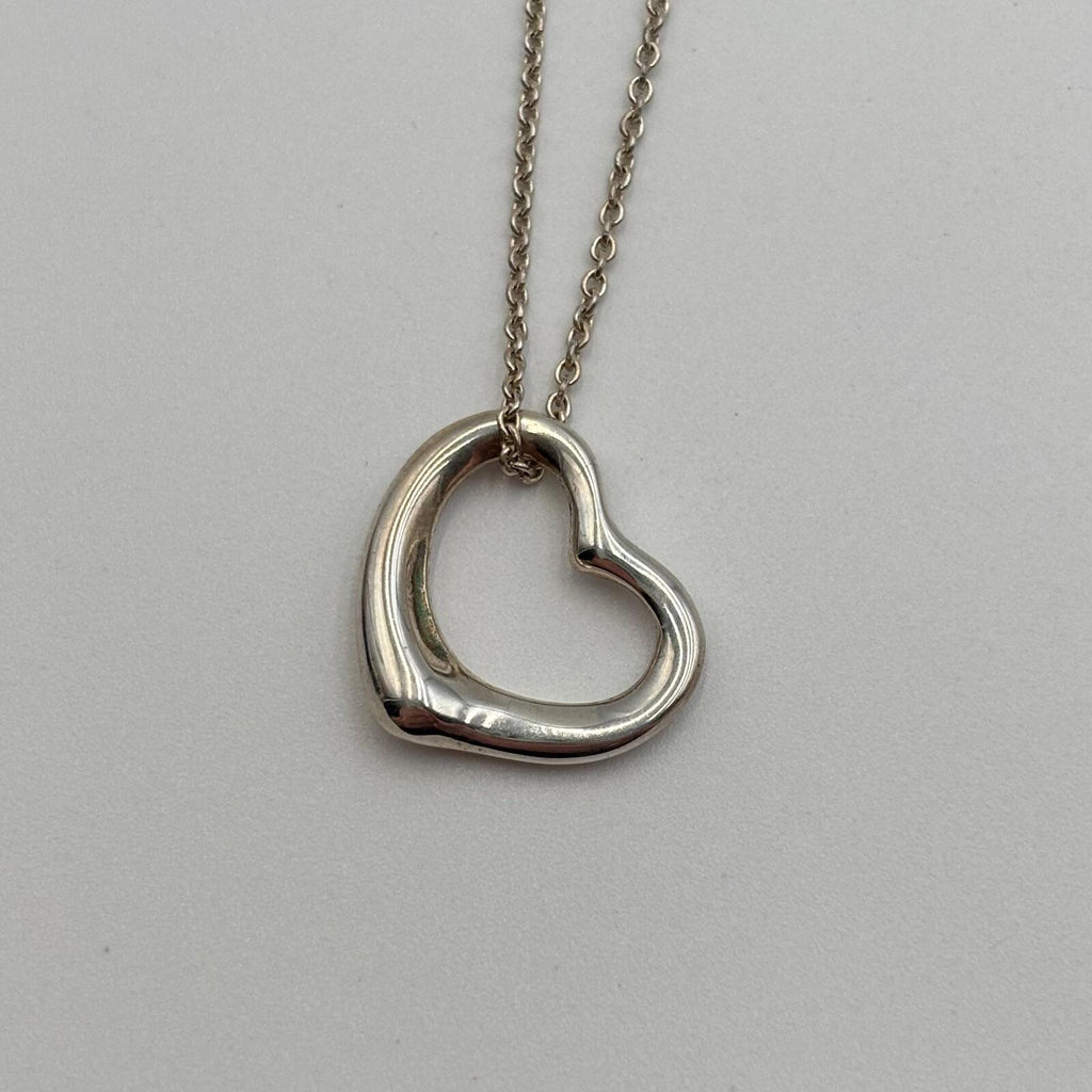 Tiffany & Co. Elsa Peretti Open Heart Pendant Necklace