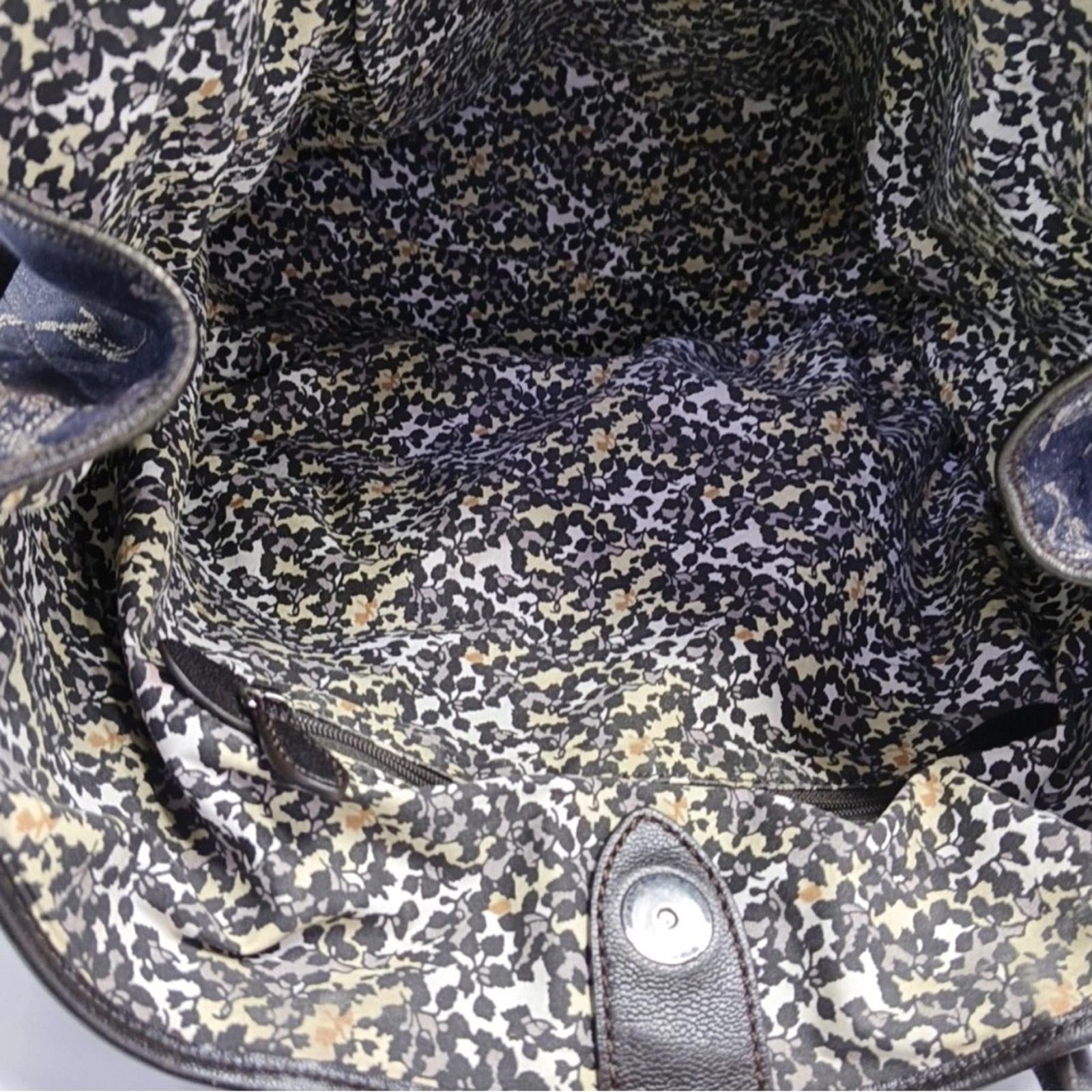 Céline Macadam Denim Tote Bag – Dark Navy