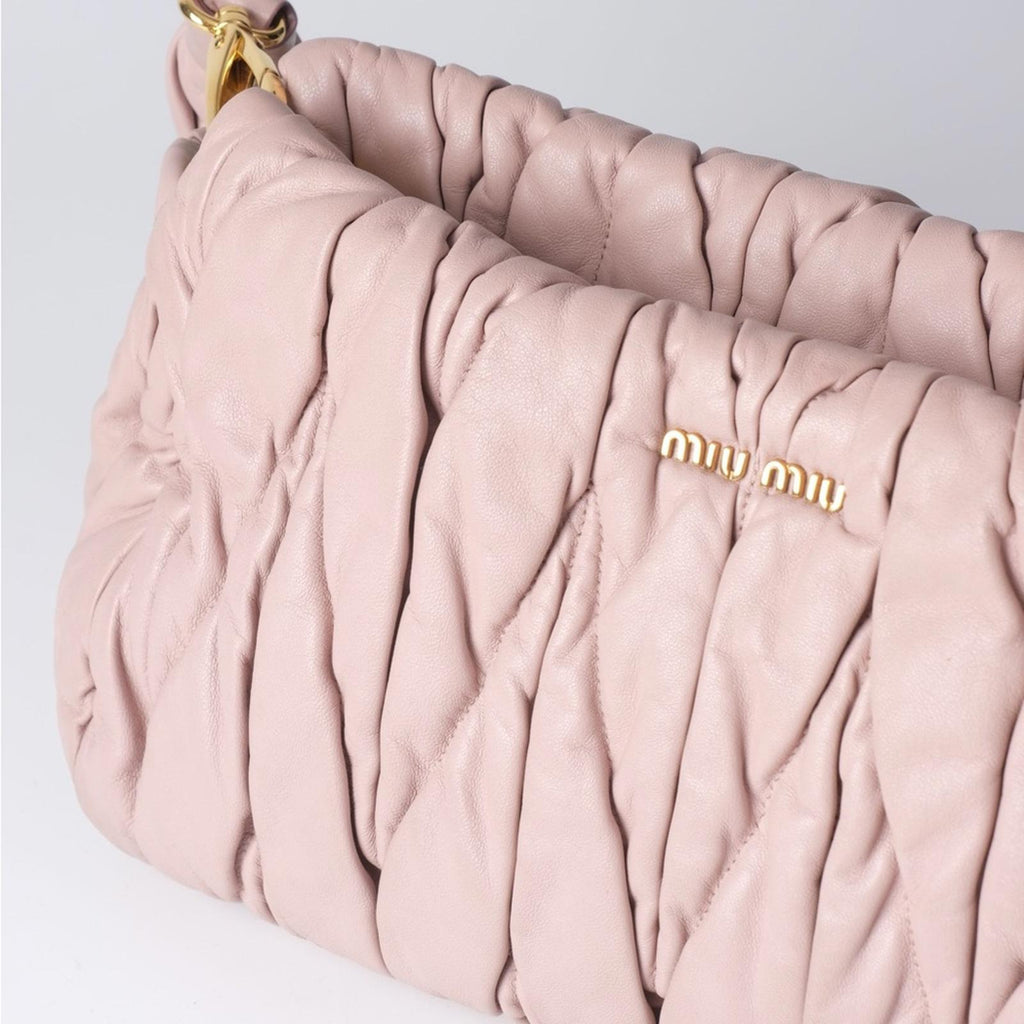 Miu Miu Bolsa Matelassé Pink 5BC022 Shoulder Bag