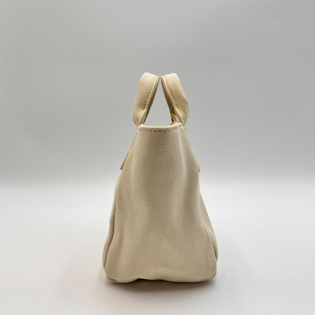 Acne Studios Mini Canvas Tote Bag Beige Top Handle Crossbody