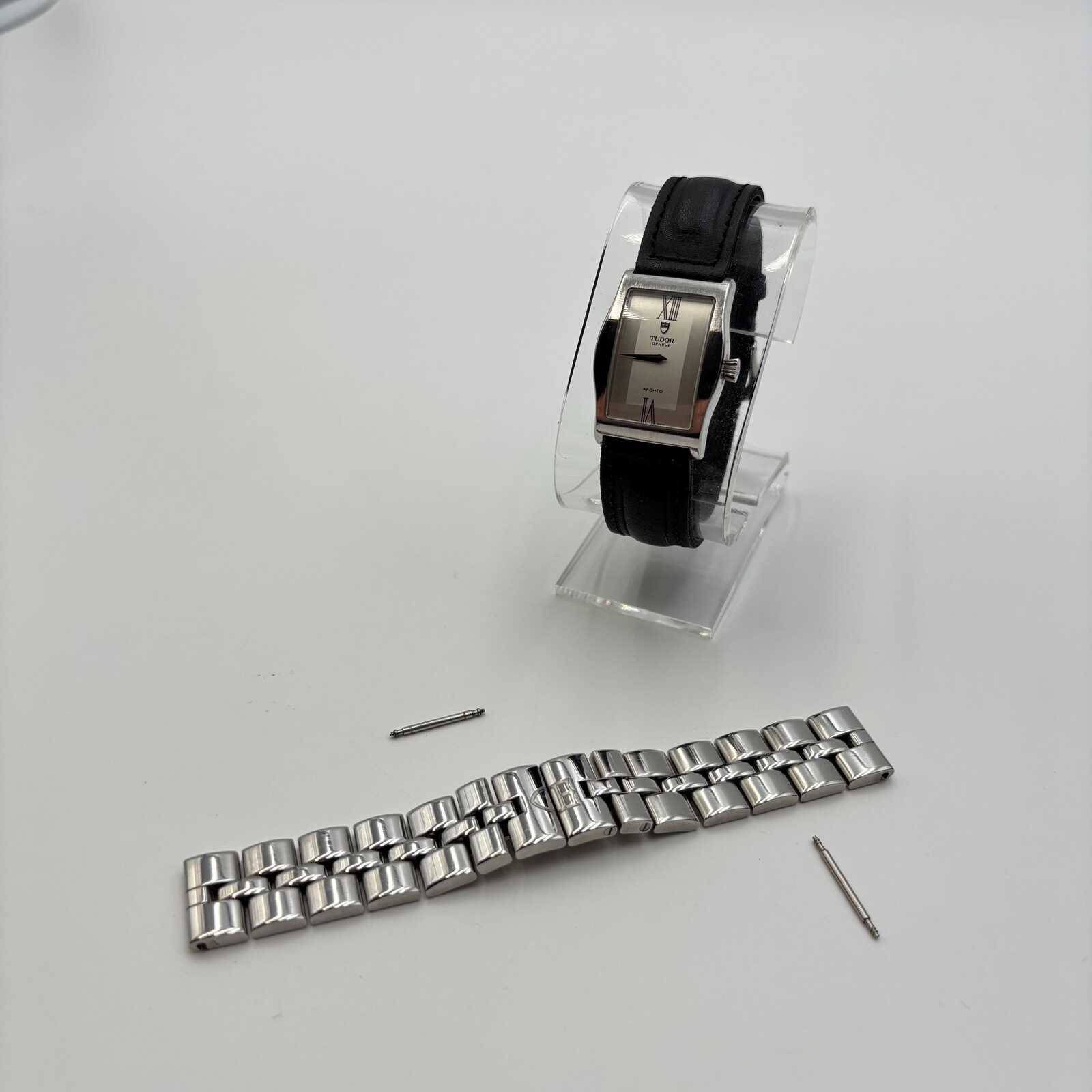 Tudor Archéo Stainless Steel Quartz Watch Silver Dial 25mm