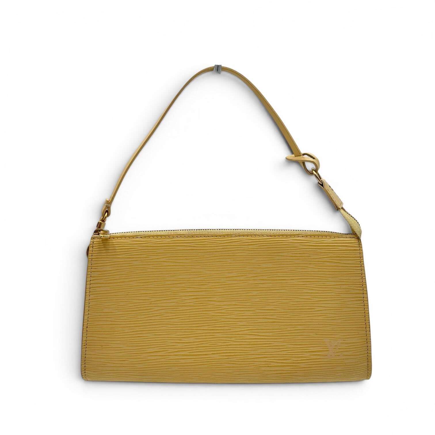 Louis Vuitton Epi Pochette Accessoires in Vanilla