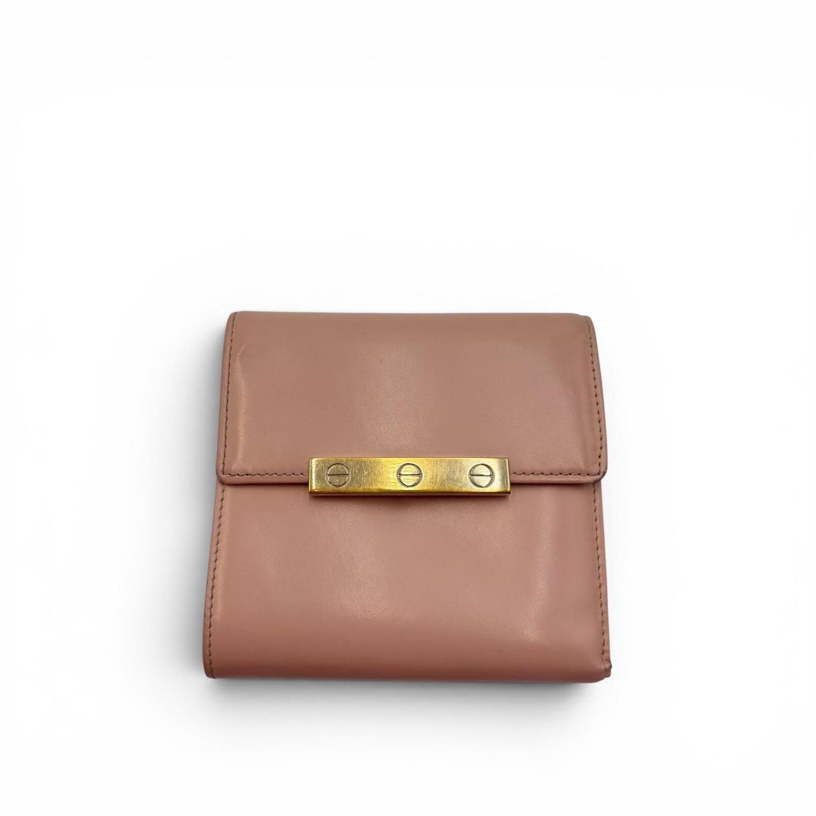 Cartier Love Wallet Pink Leather