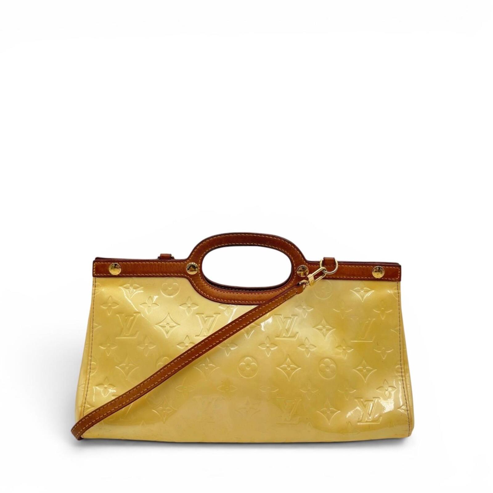 Louis Vuitton Monogram Vernis Roxbury Drive Bag – Yellow / Beige Patent Leather