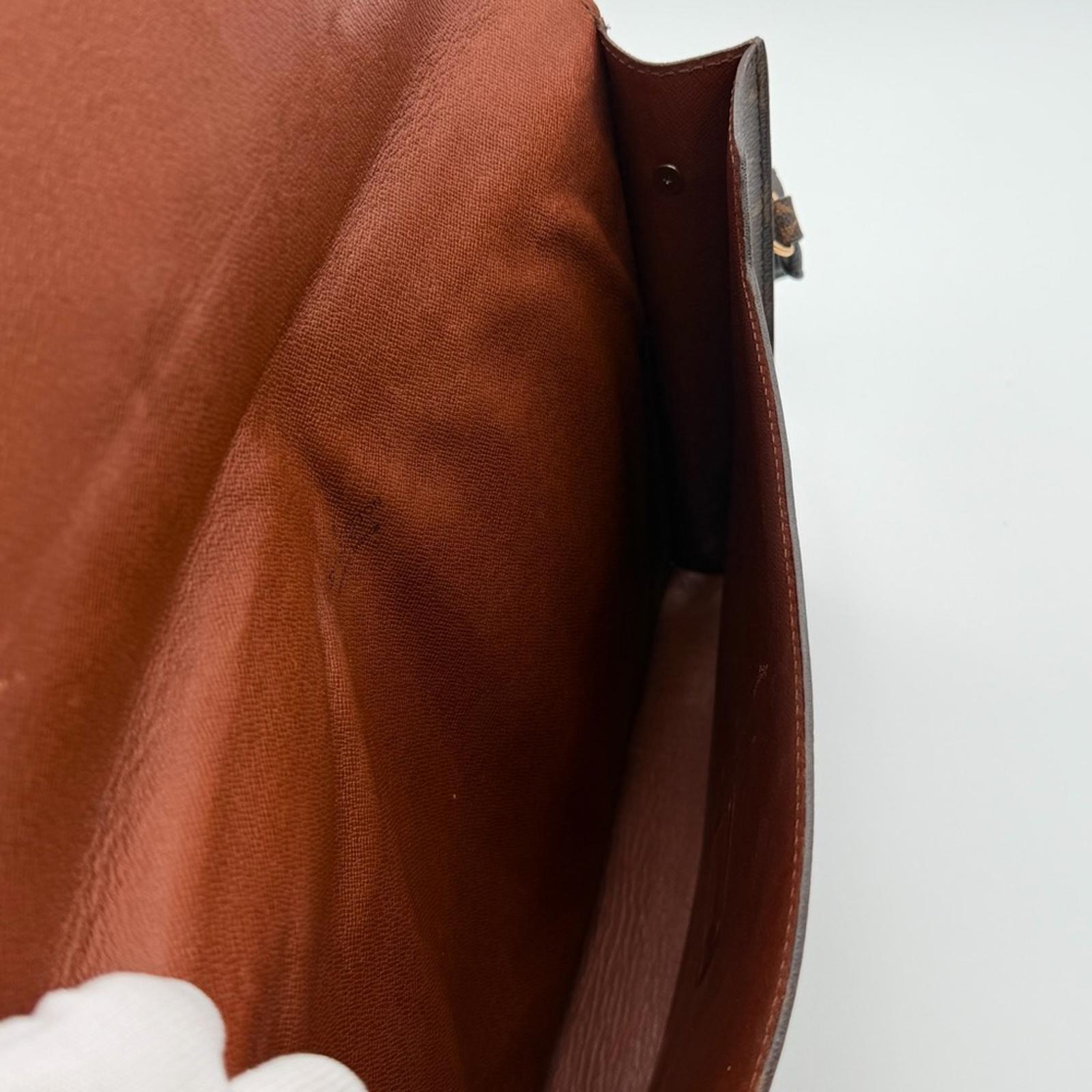 Louis Vuitton Monogram Pouch Clutch With Strap – Brown