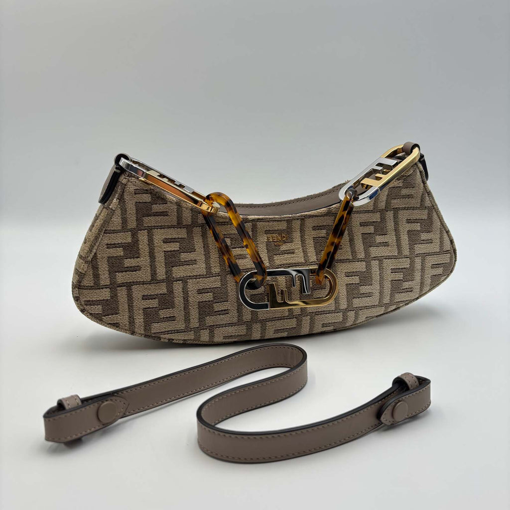 Fendi O’Lock Swing FF Chenille Shoulder Bag
