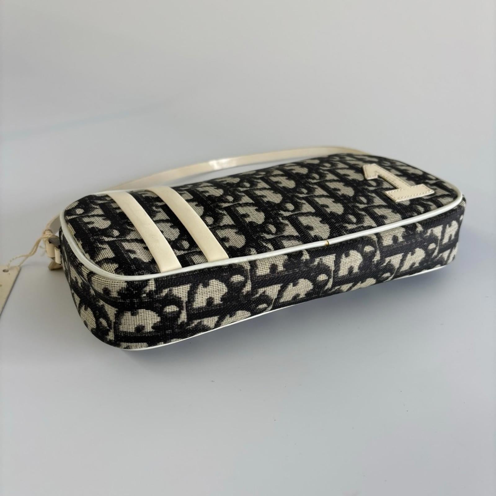 CHRISTIAN DIOR VINTAGE TROTTER MINI SHOULDER BAG — JOHN GALLIANO ERA 2002