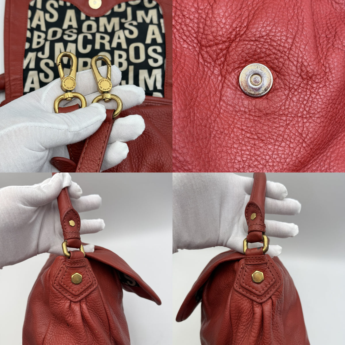 Marc by Marc Jacobs Standard Supply Red Leather Flap Shoulder Bag